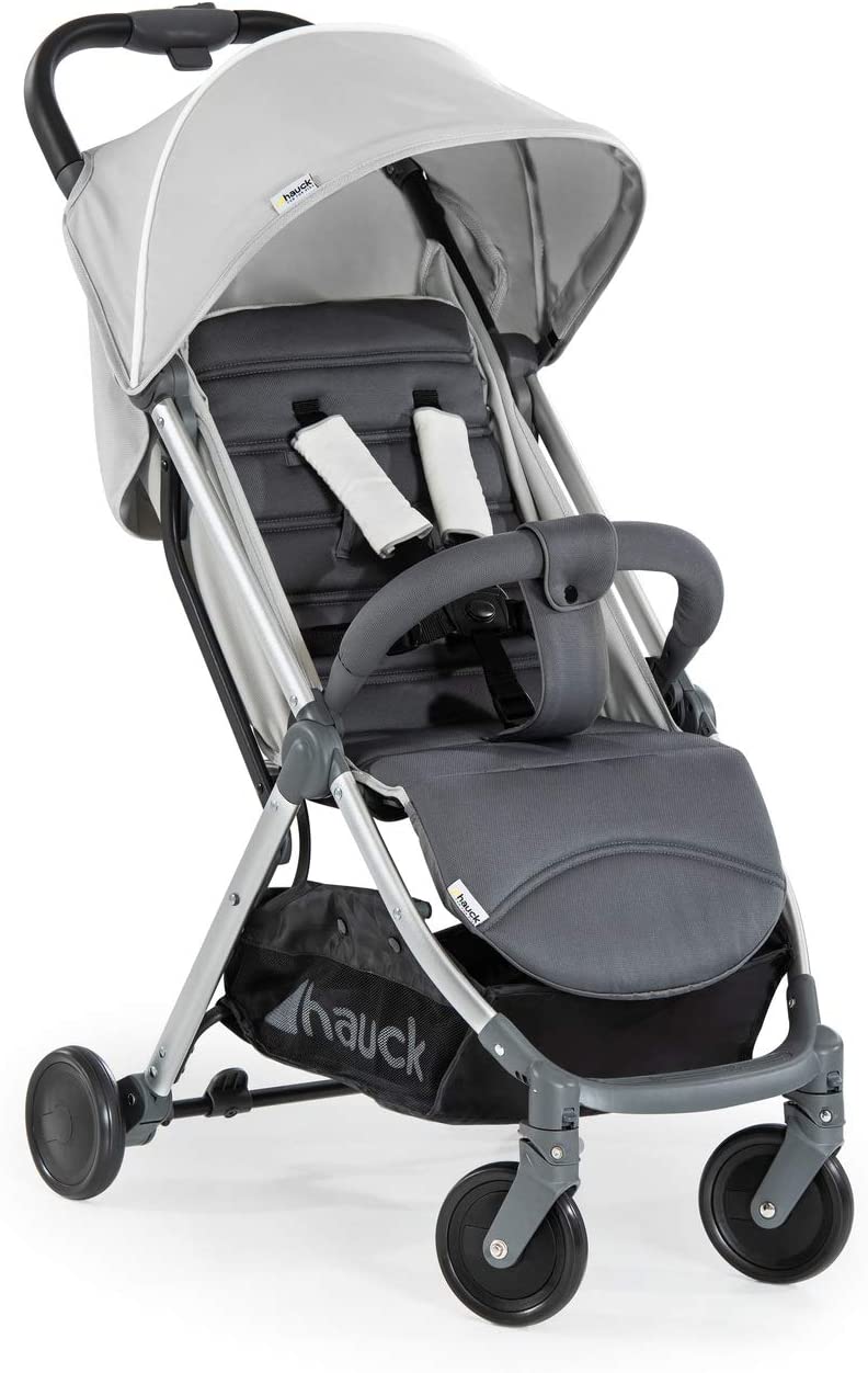 grey lightweight stroller by Hauck